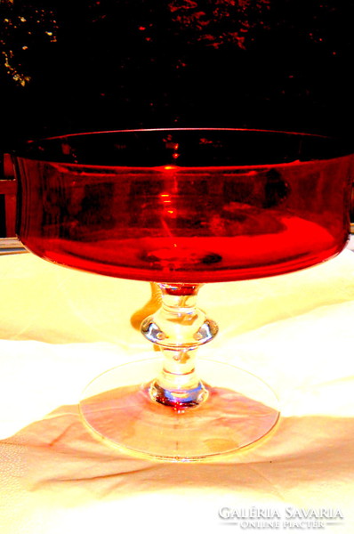 Medium table top, serving glass bowl