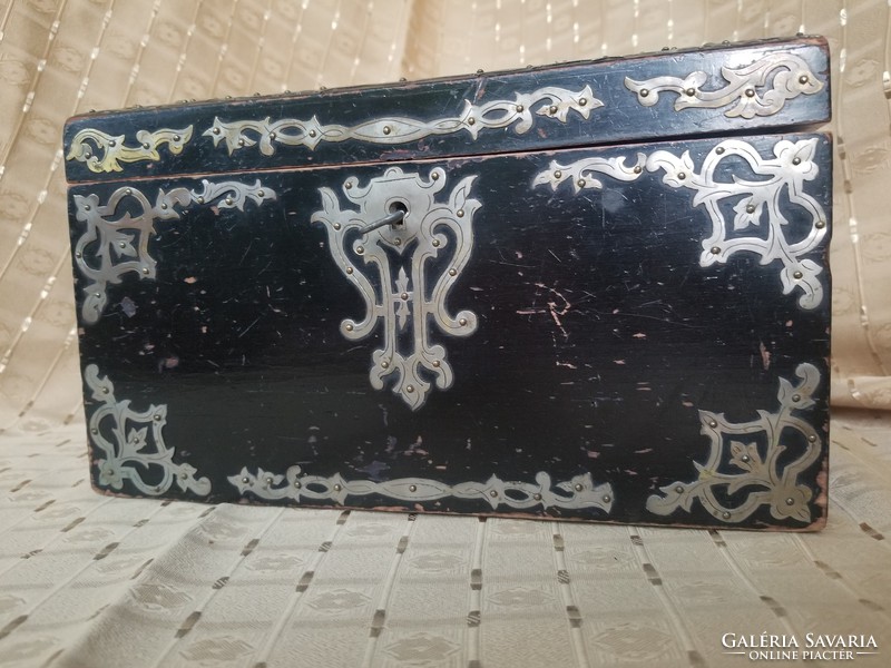 Ornate wooden box crate chest