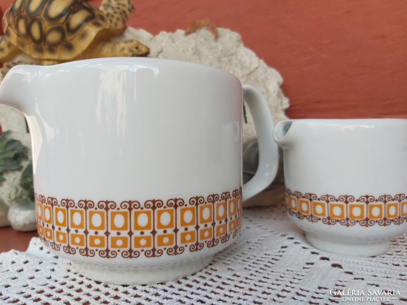 Lowland porcelain terracotta jug, pouring nostalgia pieces