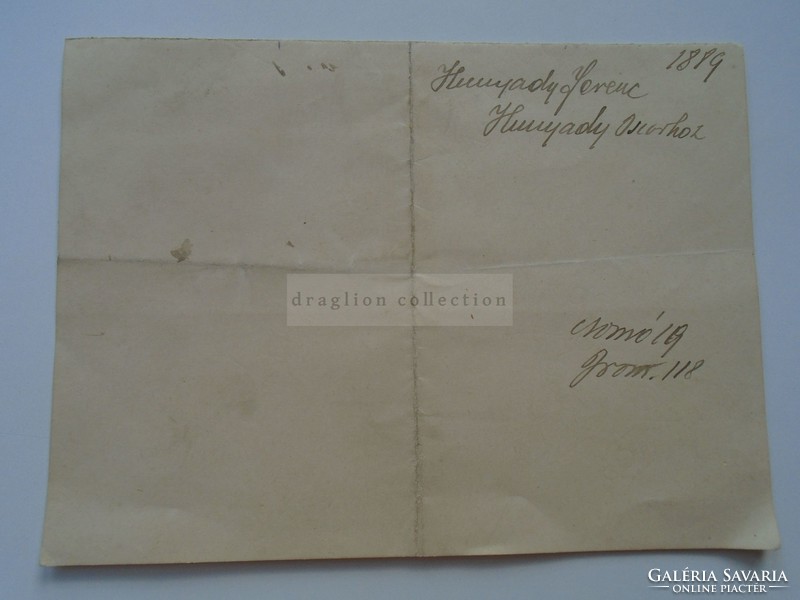 G2021.95 Régi levél,  Hunyadi Ferenc apjához írt levele 1889 (később országgyűlési képviselő)