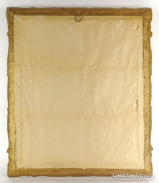 1F115 Antik aranyozott Blondel keretes tükör 75 x 65 cm