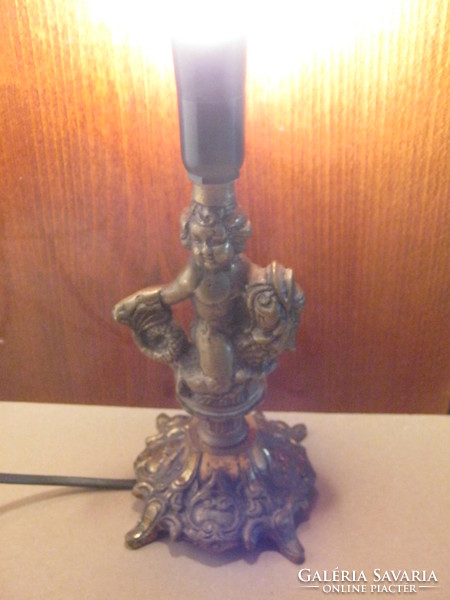 Copper lamp fixture putto