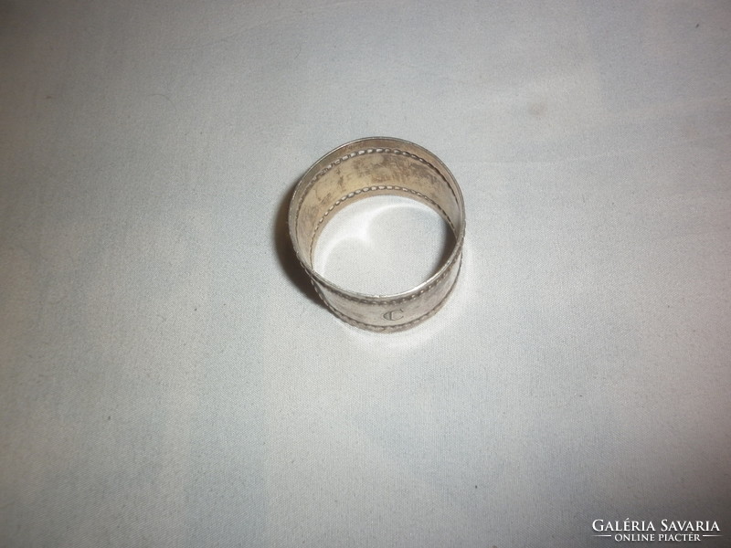 Antik kis ezüstözött szalvétagyűrű