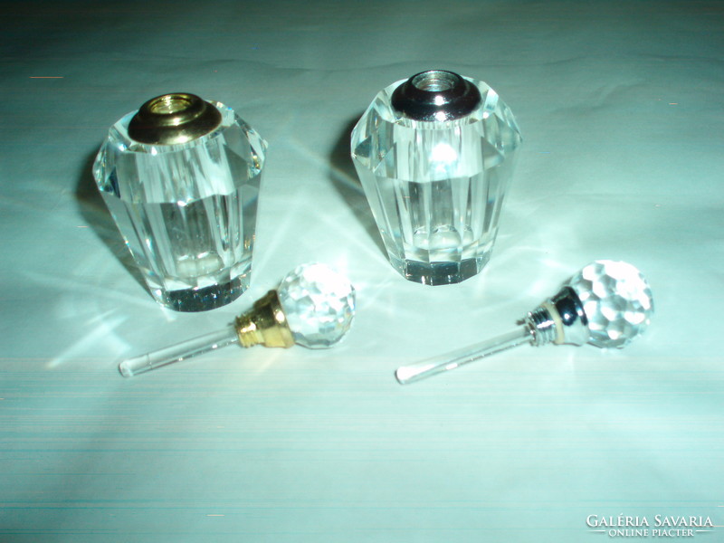 Vintage 2 crystal perfume bottles