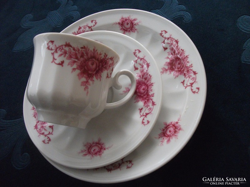 Secession style, rosy pink breakfast set