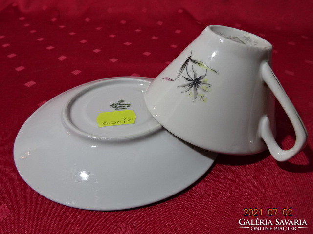 Polish chodziez porcelain tea cup, with a different saucer. He has!