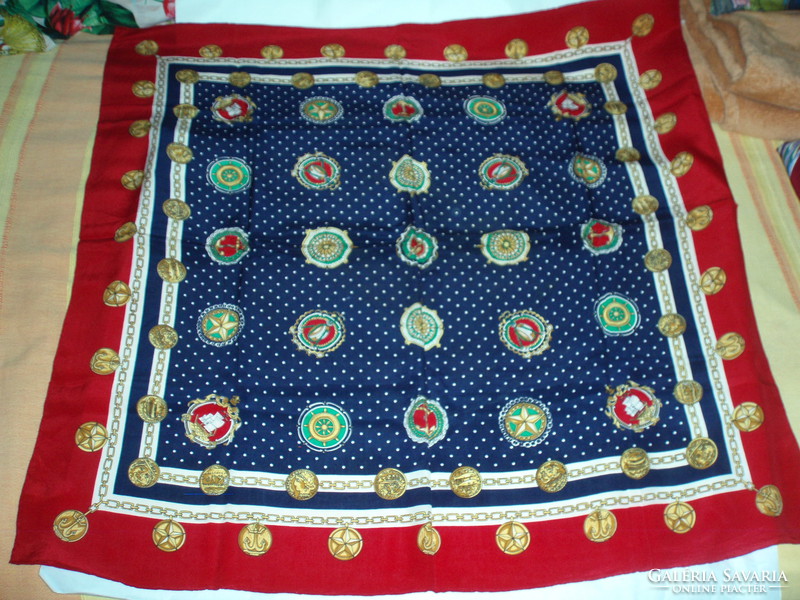 Vintage francia selyemkendő