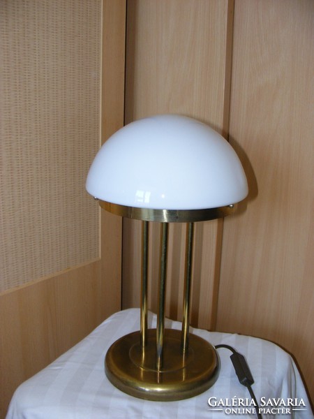 Art deco table copper lamp