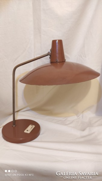 Jelzett eredeti Mid Century Polam MEOS  asztali lámpa ritkaság 1970-es évekből