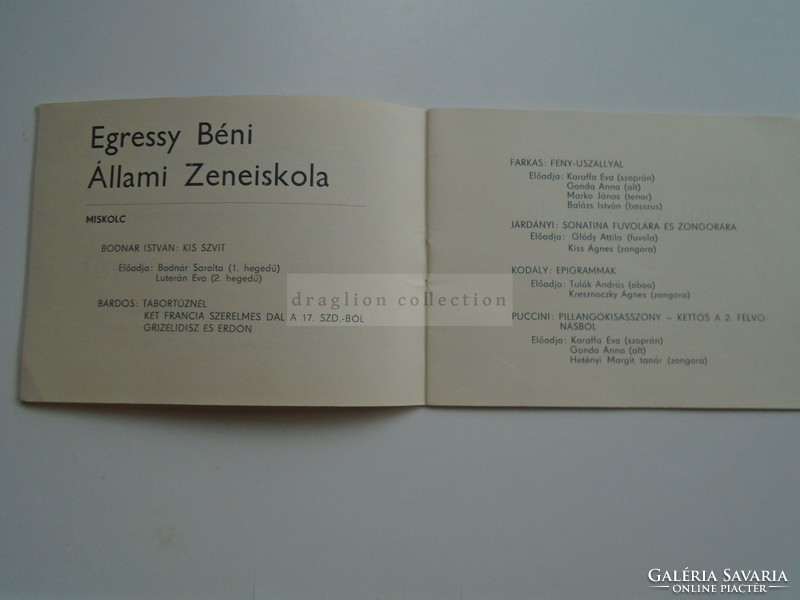 G2021.69 Kamarazene bemutató  1967 Borsod - Miskolc Eger Hatvan Kazincbarcika Ózd Rudabánya
