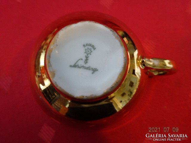 Schirnding bavaria quality porcelain, gilded coffee cup, bad schallerbach - souvenir. He has!