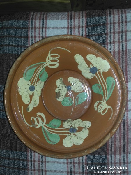 Antique Transylvanian ceramic plate, wall plate