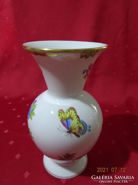 Herendi porcelán, Viktória mintás váza, magassága 20,5 cm. Vanneki!