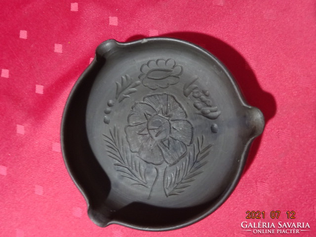 Corundum glazed ceramic ashtray, diameter 15 cm, vanneki!