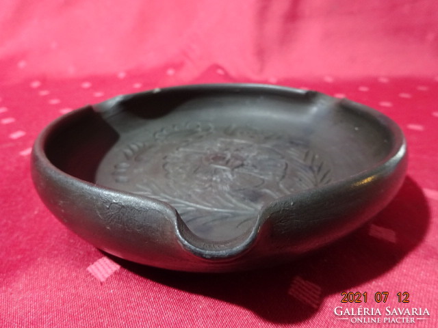 Corundum glazed ceramic ashtray, diameter 15 cm, vanneki!