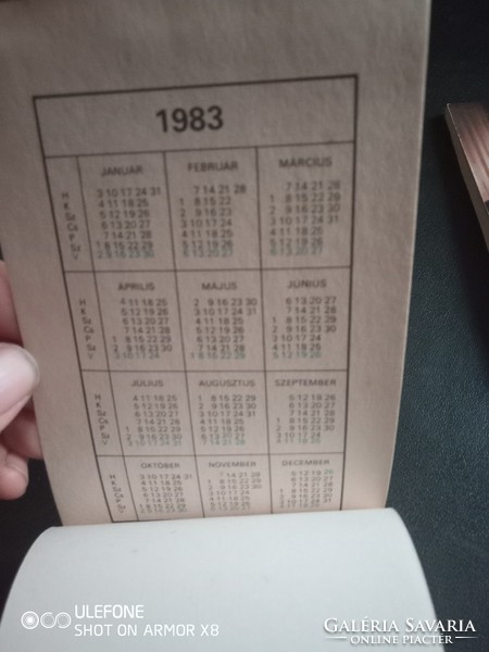 Három akt képes naptáras jegyzettömb 1983-ból
