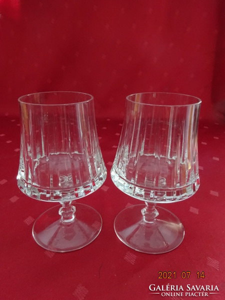 Glass goblet, height 11.5 cm. 3 pcs for sale together, we have them!