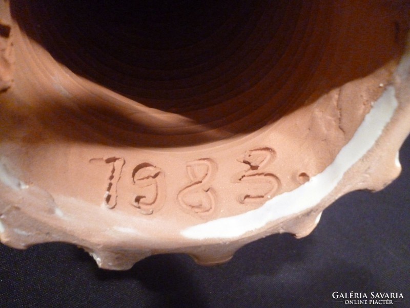 3402 Jelzett magyar keramikus Hajna jelzéssel 1983