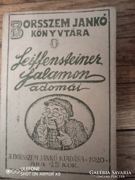 Steiffenstein Salamon adomái - kiváló állapotban - Borsószem Jankó kiadás 1920