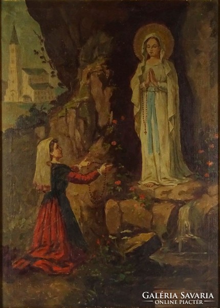 1F373 Európai festő XX. század eleje : Lourdesi Szűz Mária