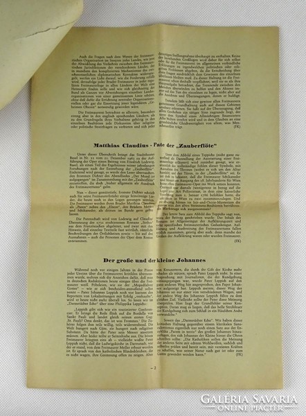 1E629 Német szabadkőműves folyóirat 1963