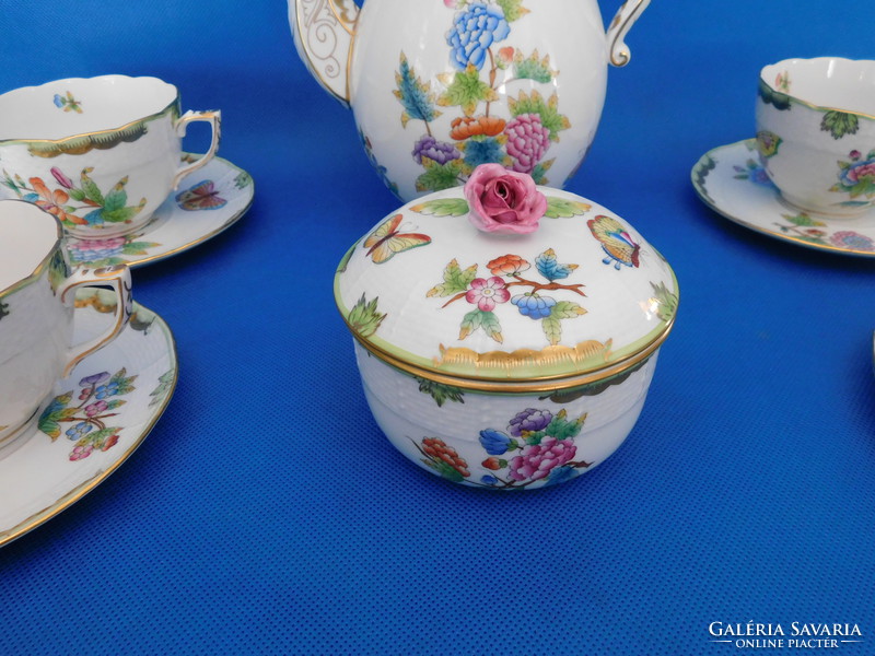 Herend Victoria pattern giant 6s tea set