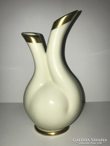 Iker porcelán váza kézzel aranyozva