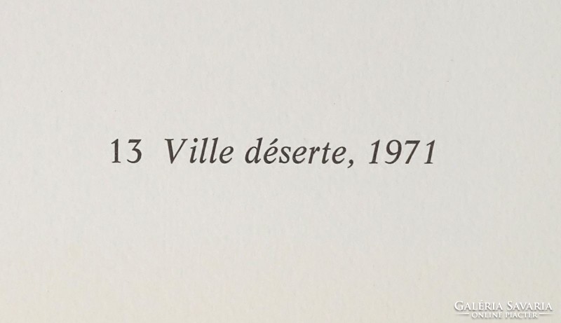 1C955 Jean Michel Folon : "Ville deserte" 1971