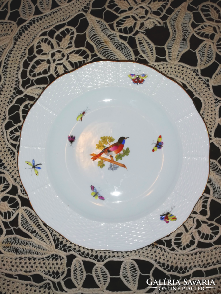 5-piece plate with Oiseaux bird pattern from Herend