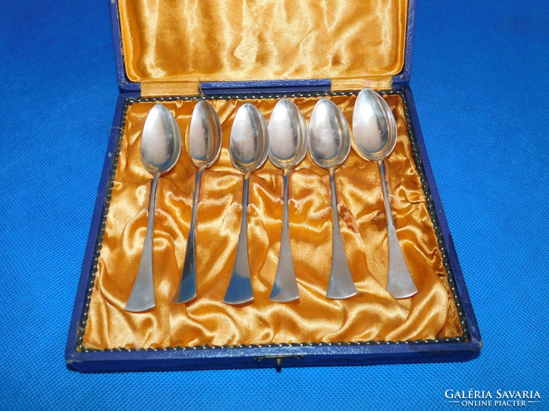 Set of 6 silver tea spoons 168g 14.5cm