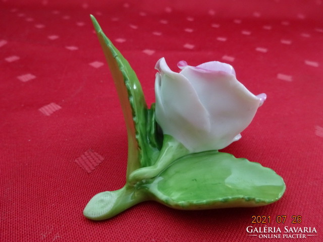 Herendi porcelán rózsa, magassága 4,5 cm. Vanneki!