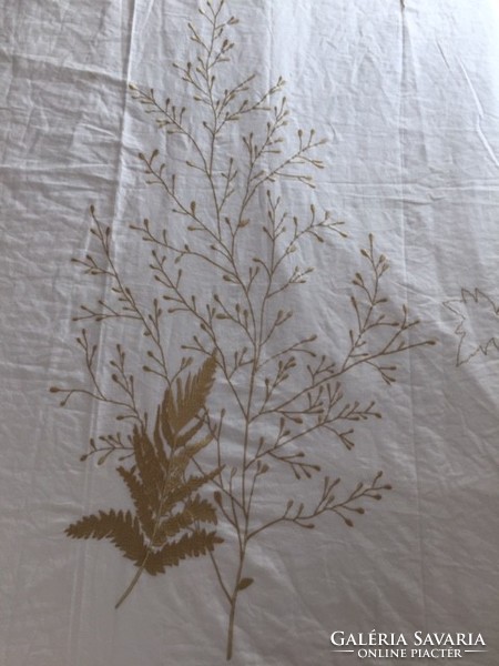 English, vintage, gold embroidered 100% cotton bed linen, duvet cover - kensington cotton