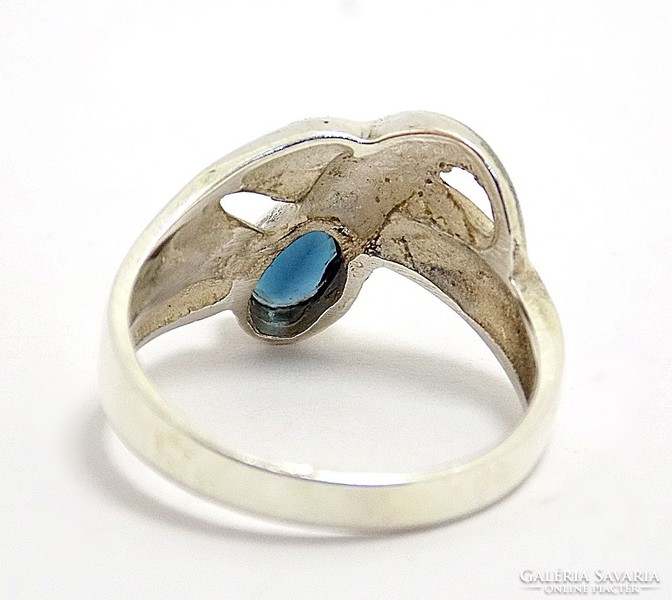 Kék köves ezüst gyűrű (ZAL-Ag96725)