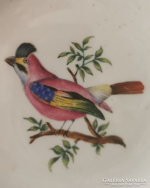 Klösterle tányér TK,19. sz., madaras, monarchiabeli