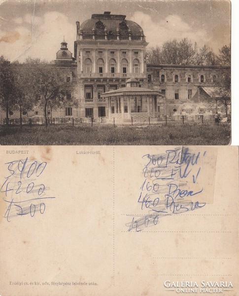 Budapest Sz. Lukács fürdő kb1910 RK Magyar Hungary