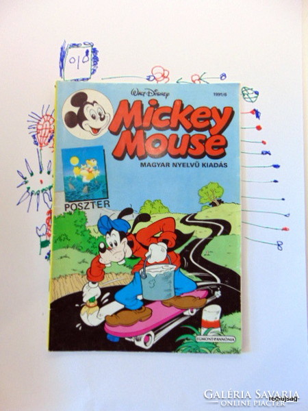 1991 június  /  Mickey Mouse   /  Eredeti szülinapi képregény :-) Ssz.:  18610