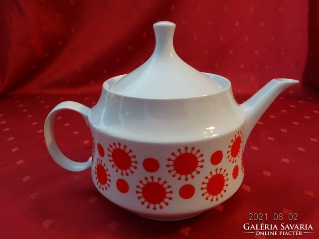 Lowland porcelain, sun-patterned teapot, height 16.5 cm. He has!
