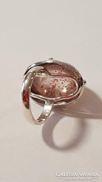 Special stone 925 silver ring 9.64g