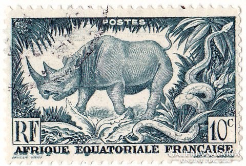 Francia Egyenlítői-Afrika forgalmi bélyeg 1947