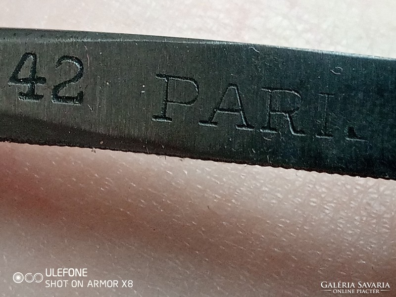 42 Garantie Paris ritka jelzett Antik borotva eredeti dobozában