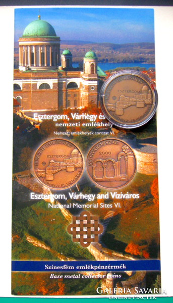 2019 -Esztergom, Várhegy és Víziváros - Nemzeti emlékhely - 2000 Ft - kapszulában, MNB ismertetővel