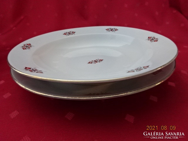 Zsolnay porcelán hatszemélyes tányér készlet, 12 darabos. Vanneki!