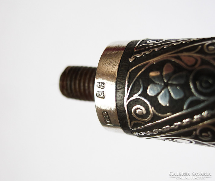 Silver inlaid old mouthpiece.