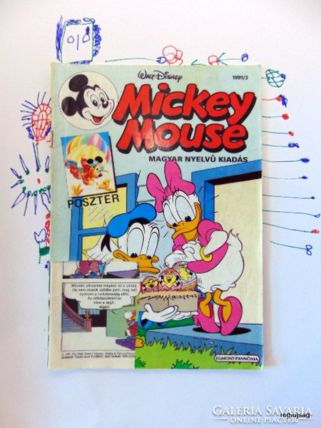 1991 március  /  Mickey Mouse   /  Eredeti szülinapi képregény :-) Ssz.:  18612