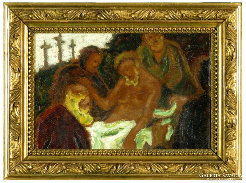 Európai festő, XX. század : "Jézus sírbatétele"