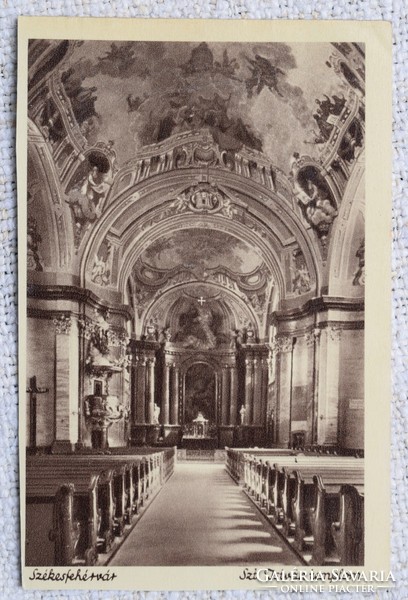 Régi képeslap Székesfehérvár Szent István templom