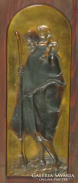Magyar szobrász 1970 körül : "Szent-Kristóf"