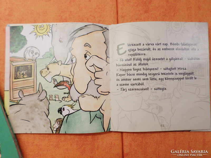 The story of a little lion in Bömbi was written by dr. Kiss gabriella was drawn by luke albert