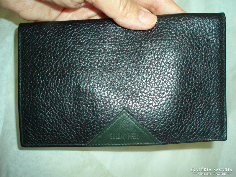 Gold pfeil genuine leather men's binder