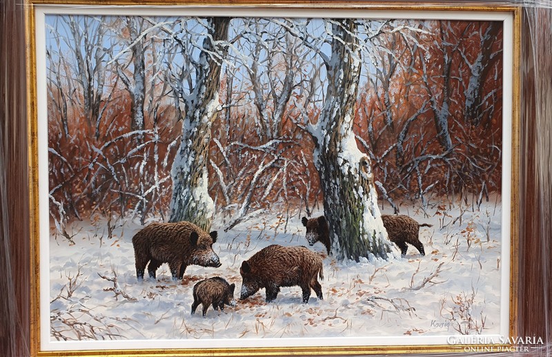 Miklós Kovrig's hunting painting